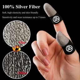 Soft Game Fingertip Gloves Sweatproof Anti-slip Gamer Thimbles Touch Screen Finger Sleeve Breathable Fingertip Cover for Gamer