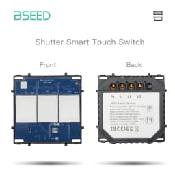 BSEED 1/2/3Gang WIFI Touch Switch Part Only Glass Panel Smart Dimmer Curtain Switch Function DIY Part EU Wifi Socket Parts