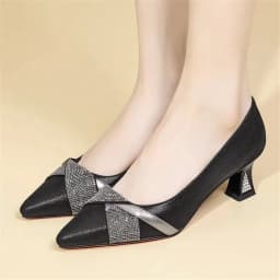 cresfimix women classic pointed toe brown patent leather spring slip on stiletto heel shoes lady casual comfort work pumps ab661