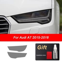 2pcs Black TPU Car Headlight Protector Film Sticker for Audi A4 8V A3 B8 B9 A5 A6 C8 A7 A8 D4 TT E-tron R8