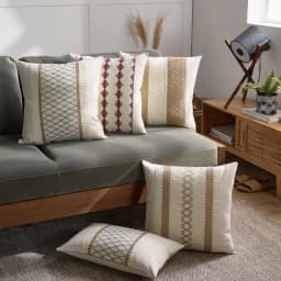 Rustic Retro Square Boho Lumbar Throw Pillow Case Soft Linen Farmhouse Cushion Covers Neutral Sofa Living Room Home Decorative