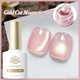 BORN PRETTY 10ml Silver Water Light Cat Magnetic Gel Nail Polish Nail Supplies Vernis Semi Permanent Gel for Fall Winter Nails