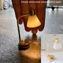 1/6 1/12 Scale Dollhouse Retro European Style Mini LED Lamp Double-head Flower Ceiling Light Lamp Wall Light Decor Toy