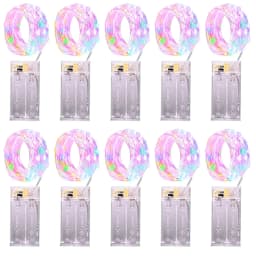 10pcs 2/3Meter Copper Wire LED String Fairy lights Holiday lighting Fairy Garland For Christmas Tree Party Decoration navidad