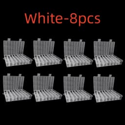 24 Grids Compartment Plastic Storage Box Jewelry Earring Box Bead Screw Container Home Storage Case Display Organizer Container