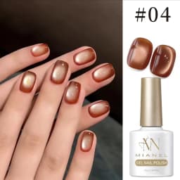 10ML 1-10PCS Winter New Style Hot Selling Black Nails Brown Nails Glass Bead Magnet Cat Eye Nail Polish Nail Set Nail Supplies