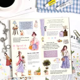 Mr. Paper 20Pcs/bag Character Scenic Sticker Book Cute Stationery Stickers Handbook Material Stickers DIY Creative Decoration