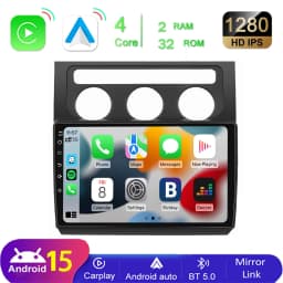 Mopect for Vw Touran 1t1 1t2 1t3 2003-2010 10.1" Hd Touchscreen Android 15 Car Radio Gps Navigation Wifi Bt Mirror Link Fm