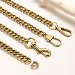 Chains Strap Handbag Handles Shoulder Straps Luxury Design Vintage Gold Bag Chain Strap Replacement Leather Bag Accessories