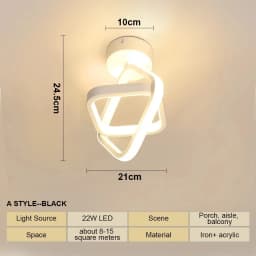 LED Aisle Ceiling Lights Modern Chandelier Three Colors Lamp Minimalist Lamps For Bedroom Light Surface Installation Dining Room