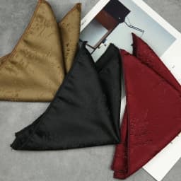 Black White Pocket Square Dark Flower Pattern Solid Color Handkerchief Men Suit Business Chest Scarf Polyester Wine Hanky Cravat