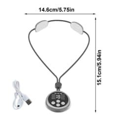 Portable Lymphatic Relief Neck Massager Neck Shoulder Cervical Spine Massager EMS Muscle Massager With 8 Modes 19 Intensity