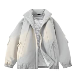2026 New Loose Cotton-padded Clothes Coats for Men Solid Color Warm Loose Jackets Male Leisure High Street Sports Parkas C976