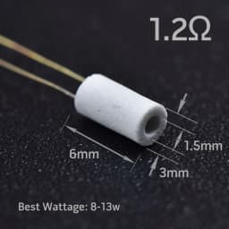 10/20pcs DIY Rebuild Ceramic Heating Core Coils 1.2ohm 3x6x1.5mm Heater Coils 8-13w DIY Heating Wire Tool