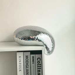 Melted Disco Ball Modern Home Decor Handmade Mirror Ball Aesthetic Room Decor Melting Disco Ball Bling Funky Room Decor
