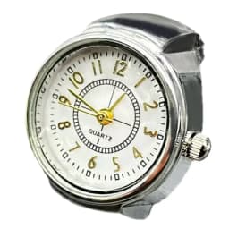 Creative Alloy Shell New Hot Selling Finger Circular Arabic Numeral Scale Dial Couple Men's And Women's Ring Watch