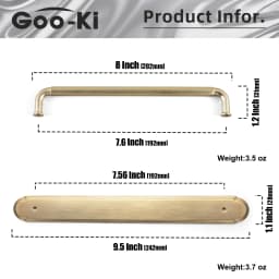 5 Inch (128mm) Hole Center Cabinet Pulls Antique Brass Zinc Alloy Kitchen Drawer Pulls Dresser Knobs Drawer Handles Hardware