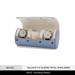 Oirlv Leather Watch Roll 1 2 3 Slots Luxury Watch Storage Box Travel Bag Watch Case Gift Box Watch Pouch Watch Organizer for Men