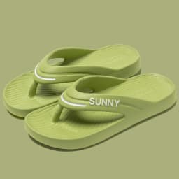 Summer Beach Flip Flops for Women 2026 Non Slip Clip Toe Flat Heels Sandals Woman Soft Sole Pink Eva Slippers Woman Plus Size 45