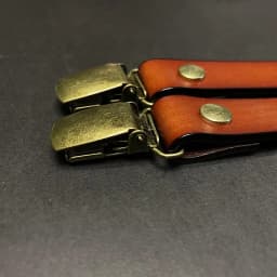 2*115Cm Leather Suspenders Men 4-Clip Y-Back Retro Suspenders Adjustable Suspenders Women's Pants Braces Apparel Accessories