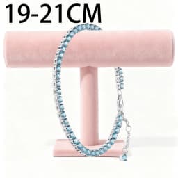 2026 New 925 Silver Heart Shaped Snake Bone Sparkling Tennis Women's Bracelet Display Tool Exquisite DIY Charm Jewelry