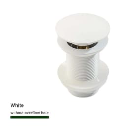 Bathroom Sink Push Down Pop Up Stopper Drain in Brushed Gold,Matt Black,White,Rose Gold,Gold,Chrome Washbasin Accessoires