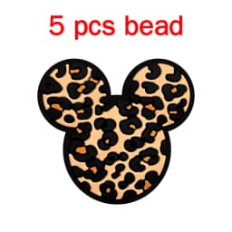 5pcs Silicone Cartoon Beads DIY Pacifier Chain Baby Oral Care Pacify Accessory Part