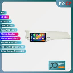 9'' 6115 Intelligent Screen Android 14 Car Radio Multimedia Video Player for Citroen C3 DS3 2010-2016 GPS Carplay Auto 4G RDS