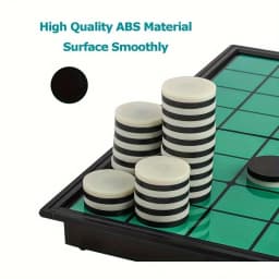 AIUAZA Original Othello - Timeless Strategy Game - Engaging & Secure Magnetic Folding Board - Perfect for Indoor Fun