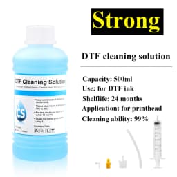 Powerful DTF Cleaning Solution Liquid for Epson DX5 DX7 L1800 L805 L800 1390 I3200 DTF ink cleaning Liquid (4 capacities Option)