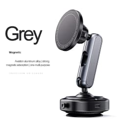 Magnetic Vacuum Suction Car Phone Holder 360° Rotating Electric Vacuum Cup Mount Universal for Car IPhone Navigation DJI Gopro