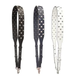 Leather Bag Replacement Strap Adjustable Metal Rivet Handbag Shoulder Straps Bag Belt Handle Crossbody Purse DIY Accessories