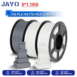JAYO 3.3KG High Speed Matte  PLA=PLA Classic Filament 1.75mm 30mm/s - 600mm/s Print Range High Flow Speedy PLA Printer Filament