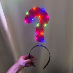 Detachable LED Red Arrow Light Headband Light Up Symbol Shape LED Hair Hoop Concert Hair Accessory Glow Party Decor