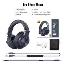 Oneodio A71 Wired HiFi Headphones With Mic Over Ear Stereo Hi-Res Headset Studio DJ Headphone For Recording Monitor 3.5/6.35mm