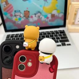 Kawaii Bubu Dudu Anime Figures Home Car Phone Ornament Cute Panda Mini Toy Cartoon Yier Bear Doll Screen Decor Couple Gift