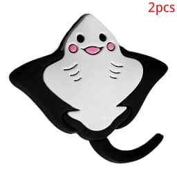 2024 PVC fish series 2pcs lot cute shoe buckle charms accessories decorations for sandals sneaker clog unisex lovers gift drop