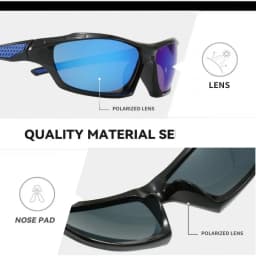 Okuma Polarized Glasses UV400, Windproof and Sand Resistant to UV Glare, Avoiding Eye Damage from External Factors