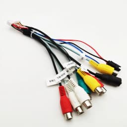 20 Pin RCA Audio Harness with Subwoofer Output, CVBS Video, Aux In, Amp Control, Fan Connector, Mic Jack, for 16Pin Car Android
