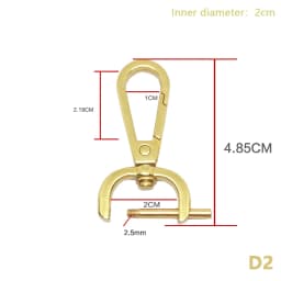 1PC DIY Metal Detachable Snap Hook Trigger Clips Buckles For Leather Craft Bag Strap Buckles Handle Shoulder Webbing