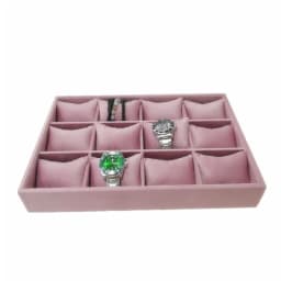 4/8/12 Grids Watch Display Stand Bracelet Holder Organizer Watches Storage Jewelry Pillow Holder Jewelry Display Tray