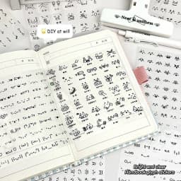10pcs/lot Ins Transparent Emoticon Decorative Random Stickers For Scrapbooking Cute Journal Sticker Stationery