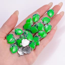 10Pcs 3D Pepper Enamel Alloy Pendant Cute Mini Red Chili Food Charm for Women's Bracelet Earrings DIY Jewelry Making Accessory