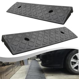 2PCS Plastic Kerb Ramp Non-Slip Threshold Ramp 30mm Height For Car Bicycles Wheelchairs Going Uphill Smooth Transitions