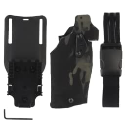 6354DO Tactical Pistol Holster For Glock 17 With X300/X300U Flashlight Quick Release Hunting Airsoft Holster Case QLS System Kit