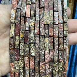 4*13MM Natural Stone Square Aventurine Tiger Eye Agates Crystal Jades Spacer Beads For Jewelry Making DIY Bracelet Accessories