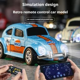 Rc Car Mini 1:64 Beetle Alloy Mobile Phone Remote Control Car Desktop Ultra Small Drift Cars Pocket Kids Children Gift Boy Toys