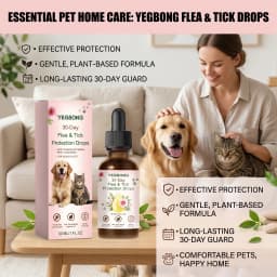 Pet Flea & Tick Removing Drop Cleaning Skin Repel Fleas & Mites Refreshing Long-Lasting Protection Gentle Pet Pest Repellent Oil