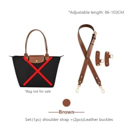 Bag Shoulder Strap For Longchamp M Leather Shoulder Bag Strap Durable Belt Slung Crossbody No Drilling Replacement Accessories