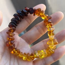 Original Amber Bracelets for Unisex New Genuine Irregular Beads Natural Black Medical Green Healing Jewelry Factory Unique Gift
